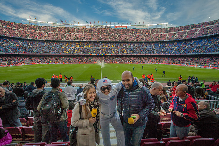 Volandino at Barcelona Football Stadium